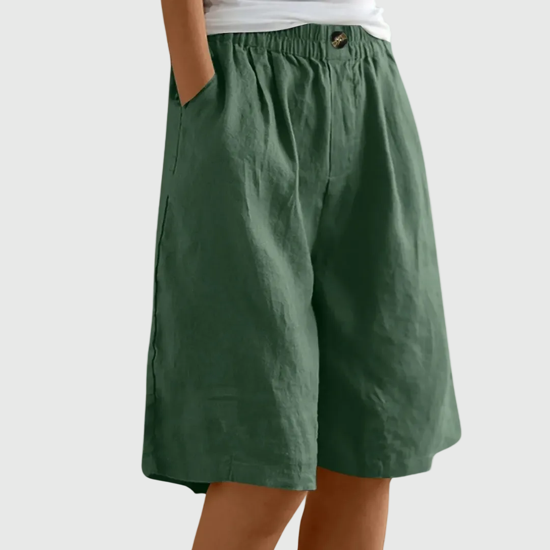 Velariv | Loose Fit Elastic Waist Shorts Marie