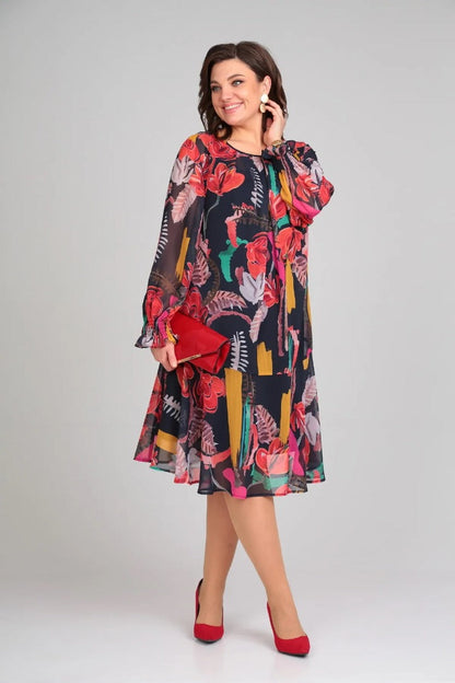 Floravine™ | Modern Floral Dress