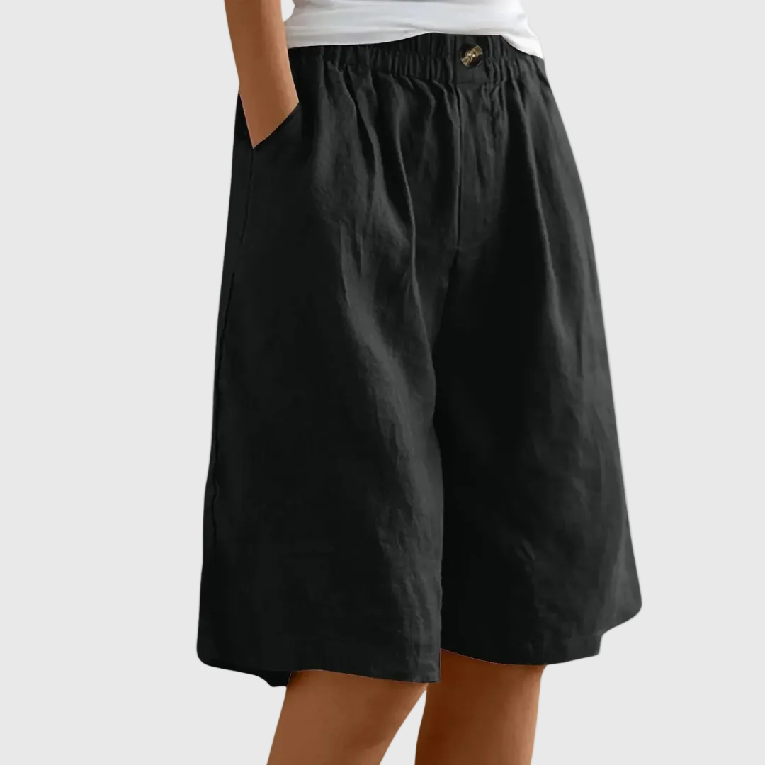 Velariv | Loose Fit Elastic Waist Shorts Marie