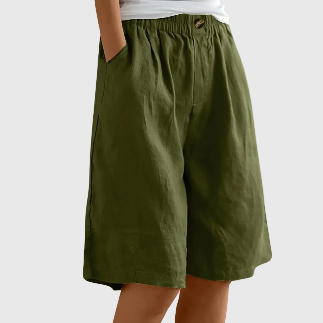Velariv | Loose Fit Elastic Waist Shorts Marie