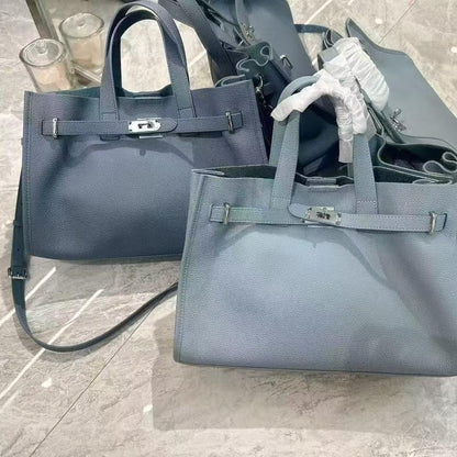 BEVERLEY™ - Large Capacity Genuine Cowhide Leather Tote Bag for Work & Travel