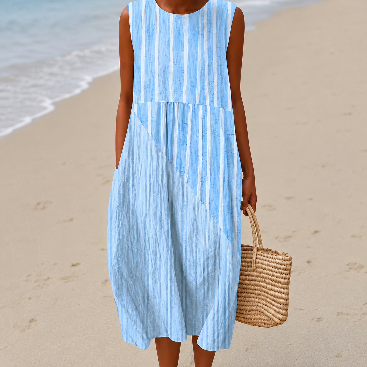 Livia™ | Airy Belly-Camouflaging Floral Midi Dress