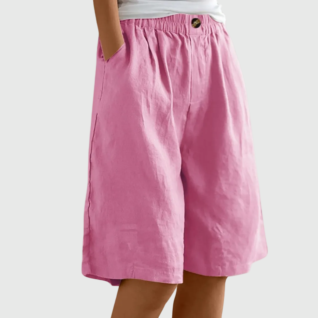 Velariv | Loose Fit Elastic Waist Shorts Marie