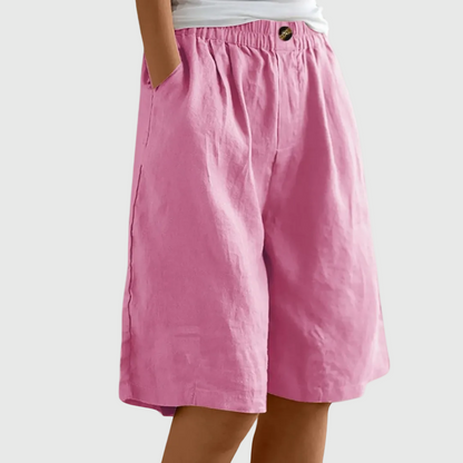 Velariv | Loose Fit Elastic Waist Shorts Marie
