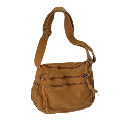 FRANKIE™ – Retro Multi-Pocket Canvas Crossbody Bag