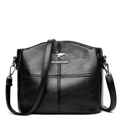 Chic Embroidered Leather Tote and Crossbody Bag for Women