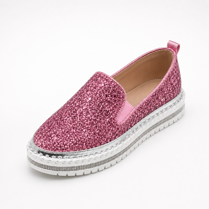 Lindsay Glitter Loafers