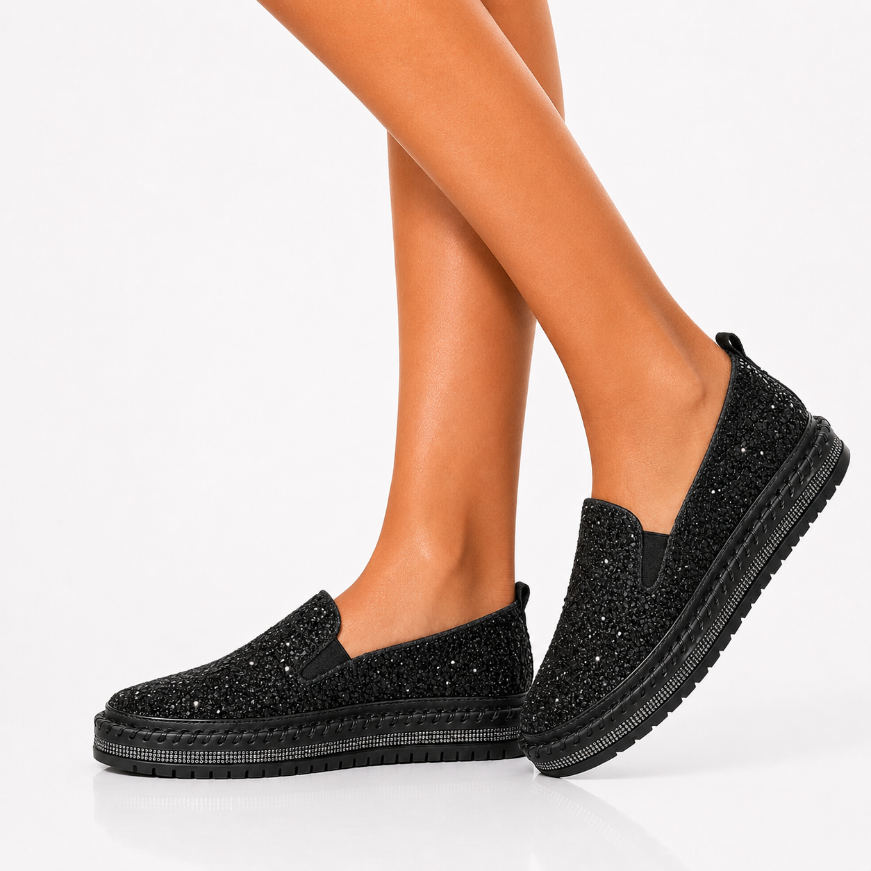 Lindsay Glitter Loafers