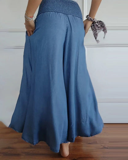 Jasper | Flowy Smocked Waist Pants