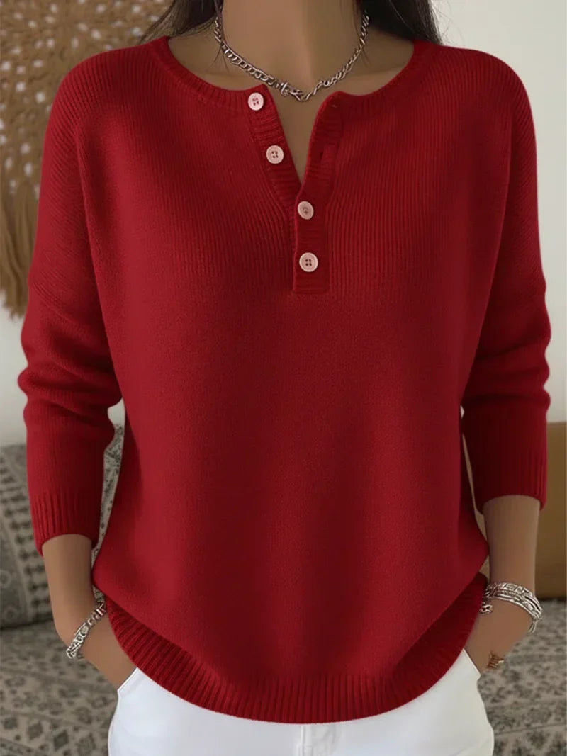 Mira | Button-Up Knit Sweater