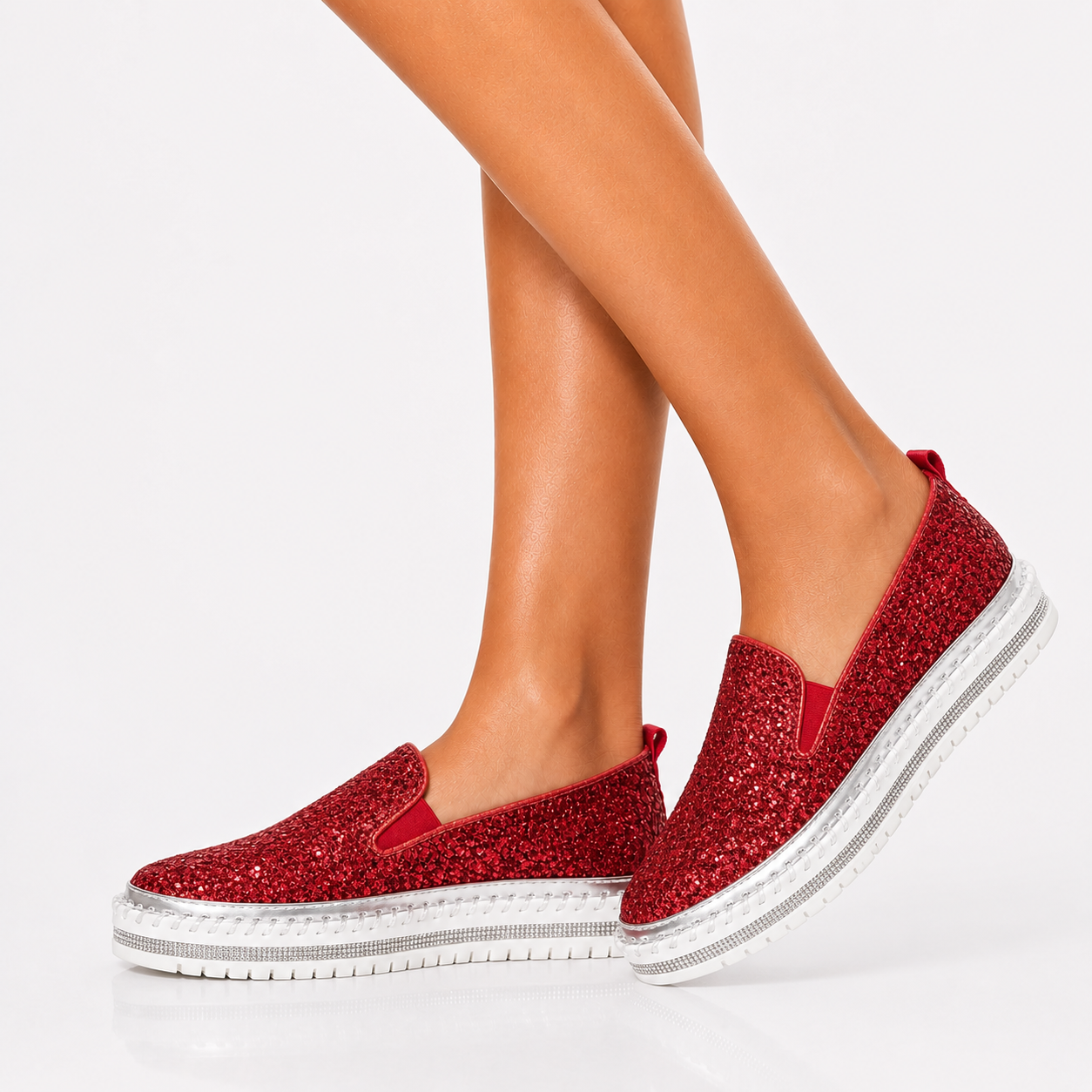 Lindsay Glitter Loafers