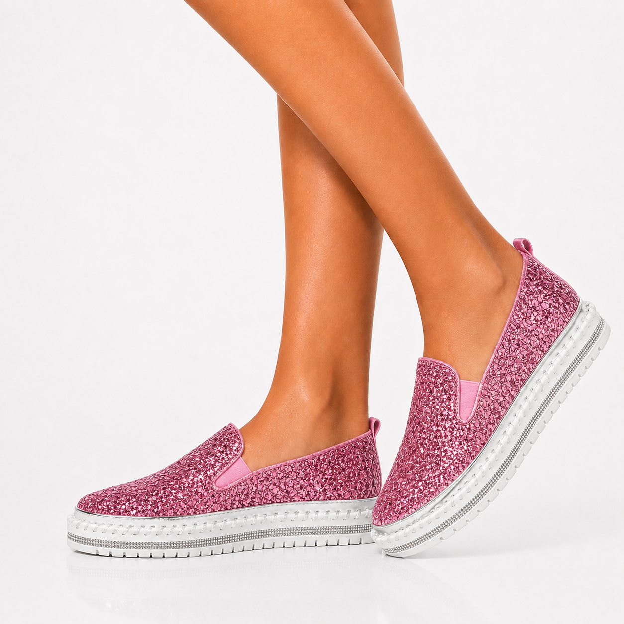 Lindsay Glitter Loafers